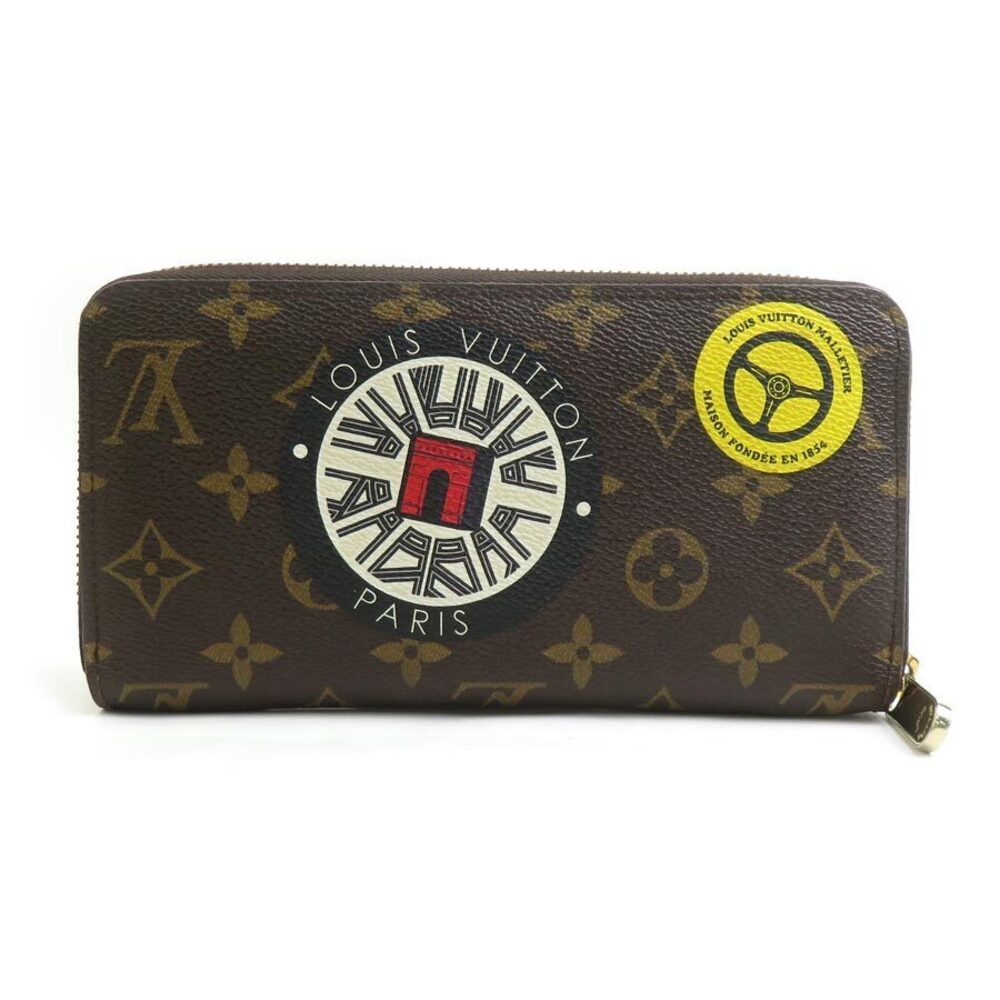 Louis Vuitton Wallet Long Ghesquire Zippy Zipper Monogram Round Canvas Nicolas